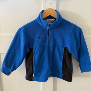 Boys or Girls Columbia Youth Royal Blue Fleece Jacket Lightweight Coat Size 4/5